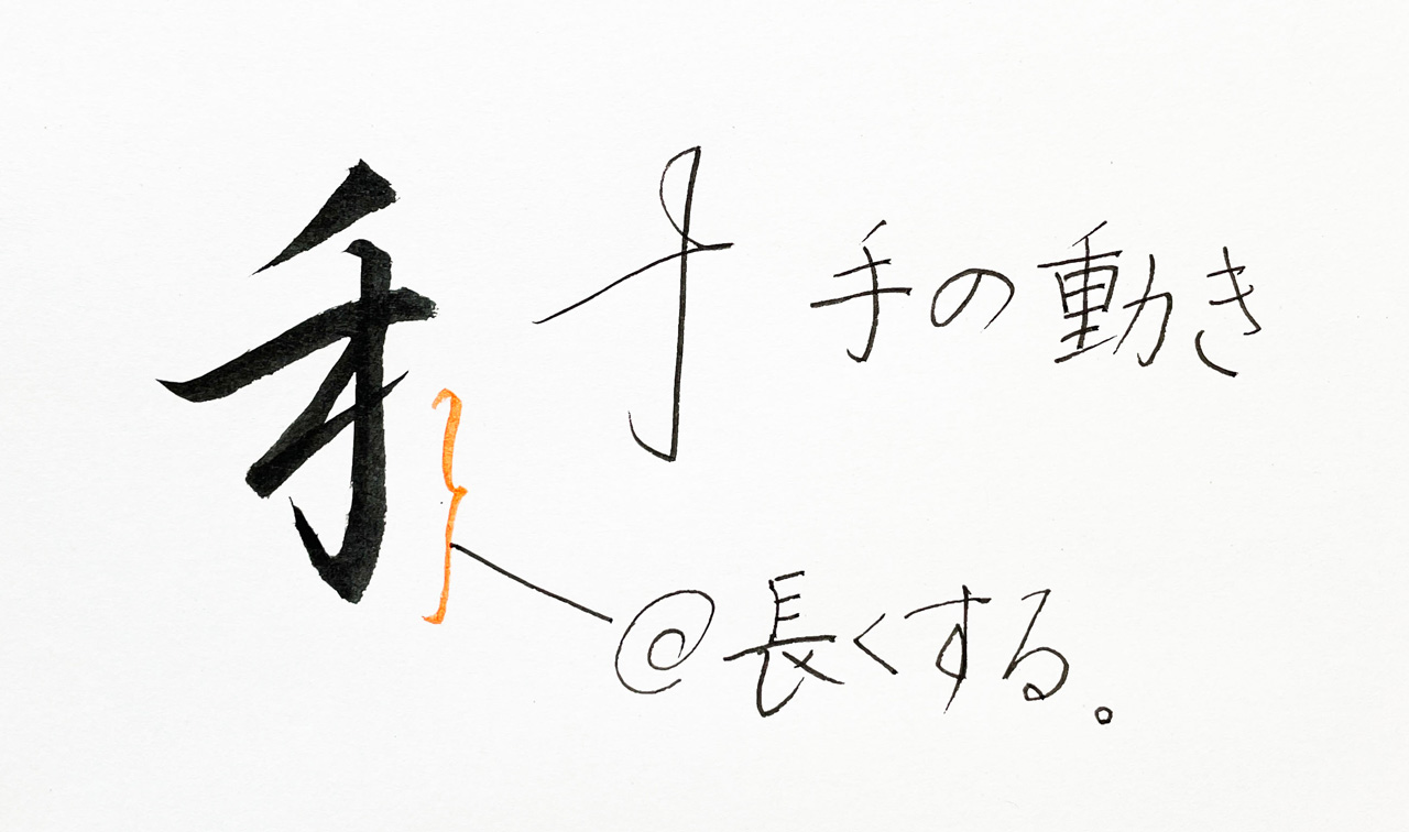 行書ののぎへん